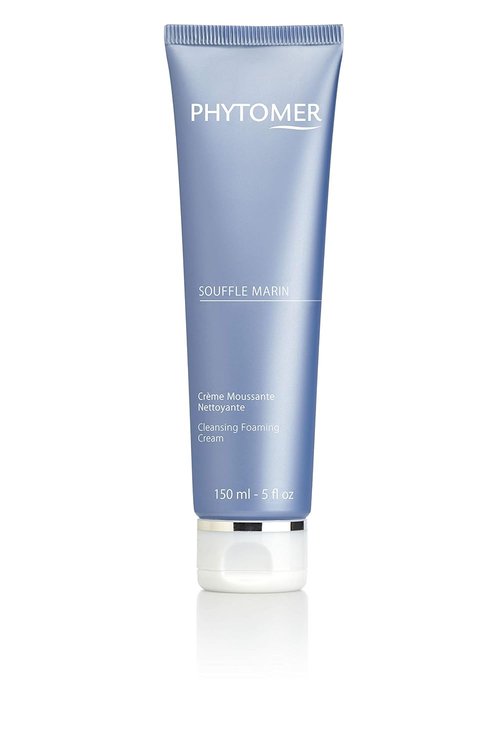 Phytomer Souffle Marin Foaming Facial Cleanser - Moisturizing Exfoliating Face Wash | Gentle & Eco-Friendly | 150 ml