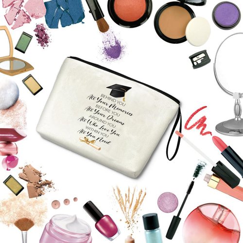 APAKUTA 2026 Graduation Gift for Her- Graduation Personalised Gift Keepsake, Class of 2026 Gift for Graduates Zipper Organize Makeup Bag Travel Cosmetic Pouch
