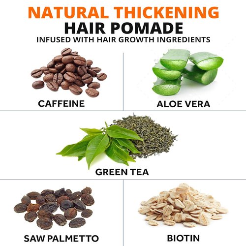 Skiennix Thickening Pomade - Strong Hold, Water-Based, Matte Finish for Men's Hair Growth & Styling