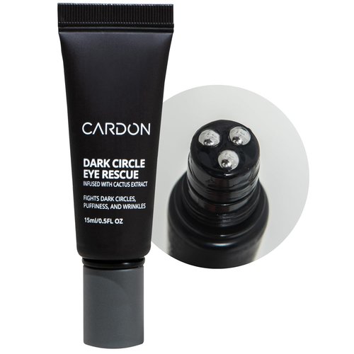 Cardon | Dark Circle Rescue Eye Roller | Reduces Puffiness & Wrinkles | Peptides, Niacinamide, Hyaluronic Acid