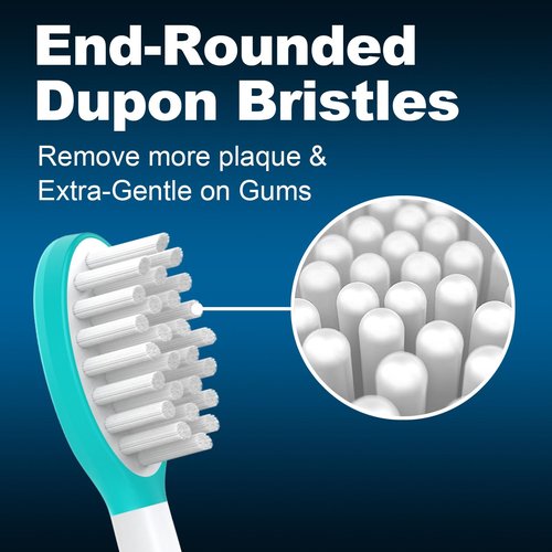 CILGEWH Kids Replacement Toothbrush Heads 10 Pack for Philips Sonicare Electric Toothbrush Soft Brush Head for Child 7+ for Boy Girl,Blue