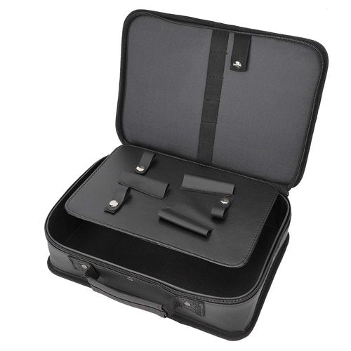 Segbeauty Barber Carrying Case, 11.8 x 8.5in Hair Styling Travel Tool Bag, Professional Salon Hair Cutting Grooming Kit Storage Organizer for Clippers, Scissors, Barber Supplies