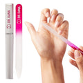 Dr. Dana Glass Nail File with Case - Premium Double-Sided Etched Crystal Nail File for Natural Nails, Protective Travel Case Included – Ideal Self Care Gift, Professional Quality by Dr. Dana