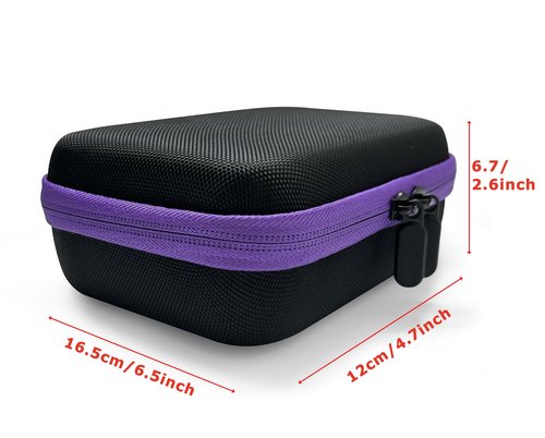 AFMNQZ Essential Oils Case Glass Bottle Hard Round Carrying Case Storage Bag for 5ml 10ml Roller Bottles Spray Bottle Oil Vial Bottles