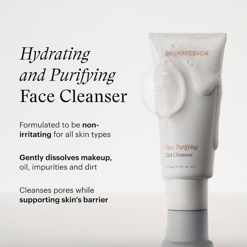 SkinMedica Pore Purifying Gel Cleanser - Clinically Proven Formula for Makeup Removal & Pore Cleansing, 6 Fl Oz