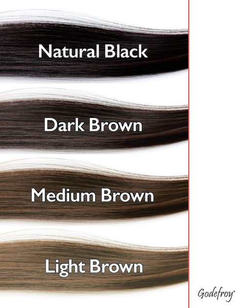 Godefroy Hair Color Kit - Dark Brown Spot Coloring for Gray Coverage | 4-Application Pack