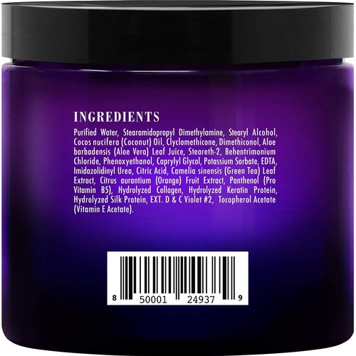 Botanic Hearth Purple Hair Mask - Sulfate & Paraben Free Treatment for Blonde, Silver & Gray Hair | 8 Fl Oz