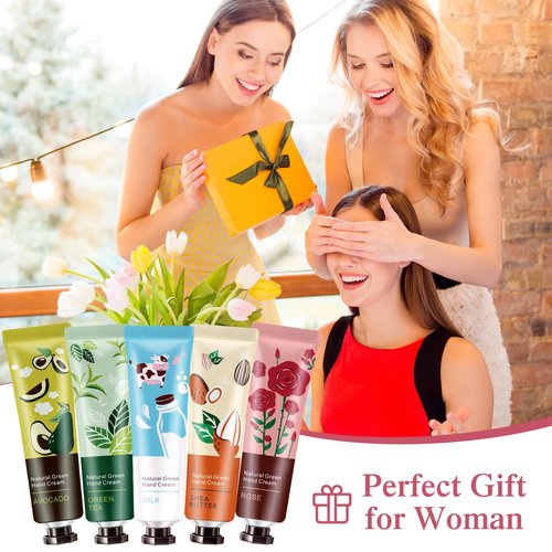 Dansib 60 Pack Hand Cream Gifts Set for Women Mothers Day Gifts for Mom Mini Lotion Bulk for Dry Cracked Hands, Mini Hand Lotion for Nurse Gifts,bridesmaid Gifts,teacher Appreciation Gifts,10 Styles