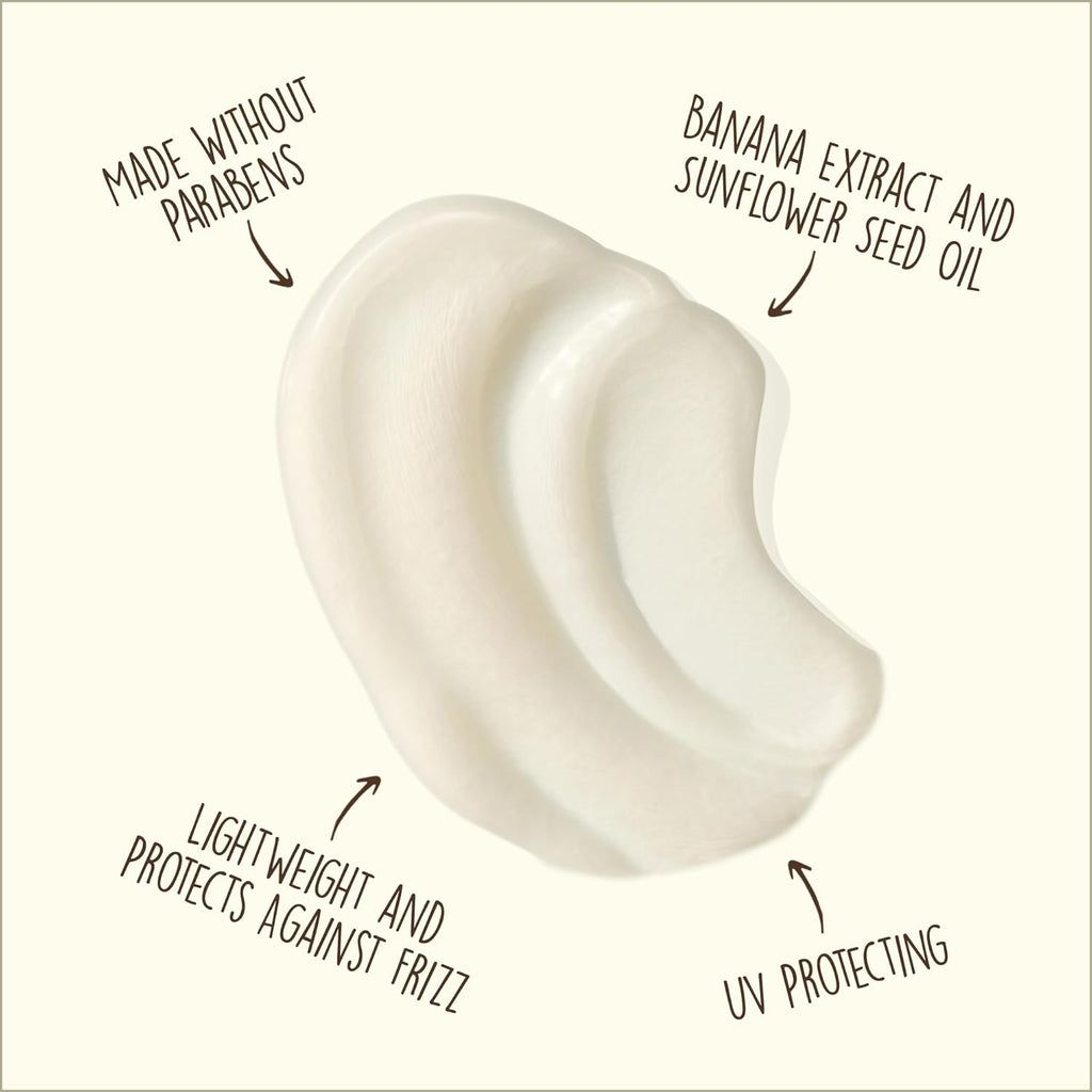 Sun Bum Revitalizing Air Dry Cream - Anti-Frizz Styling Cream with Banana Extract - Vegan & UV Protection - 6 fl oz