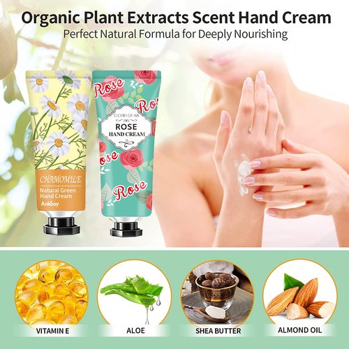 74 Pack Hand Cream Gifts Set Stocking Stuffers for Adults Women,Teacher Appreciation Gifts,Hand Lotion Travel Size in Bulk for Dry Hands,Thank You Gifts,Stocking Stuffers for Adults,Appreciation Gifts