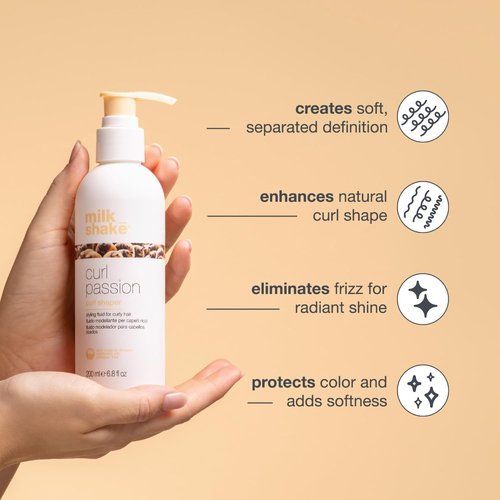 Milk_Shake Curl Passion Curl Shaper - Shaping Fluid to Enhance Natural Curly Texture | 6.8 fl oz (200 ml)