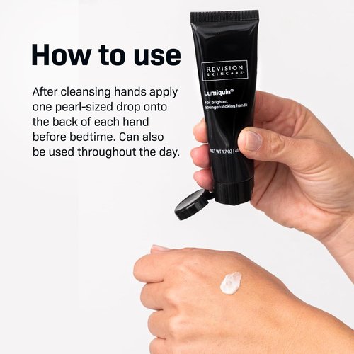 Revision Skincare Lumiquin® Hand Cream - Anti-Aging Moisturizer for Skin Brightening | 1.7 oz