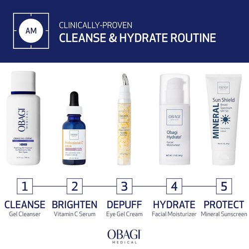 Obagi Hydrate Facial Moisturizer - Non-Comedogenic Hydration with Tara Seed Extract & Shea Butter