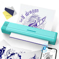 Padieoe Tattoo Stencil Printer, 2000mAh Wireless Thermal Tattoo Printer with 10PCS Transfer Paper, Compatible with Phone/Tablet/PC, Portable Thermal Transfer Machine for Tattooists & Beginners