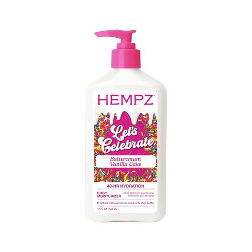 Hempz Body Lotion - Limited Edition Buttercream Vanilla Cake - Daily Moisturizing Cream with Shea Butter & Aloe - 17 Oz