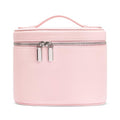 idoltimes Cosmetic Case, Leather Makeup Bag, Portable Handheld Makeup Case, Detachable Compartments