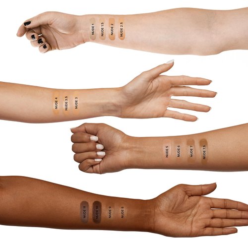 Nudestix Tinted Cover Liquid Foundation, Buildable Coverage for Even Skin Tone, Flawless Natural Lightweight Makeup Finish, 0.84 fl oz (25 ml) (Nude 7)
