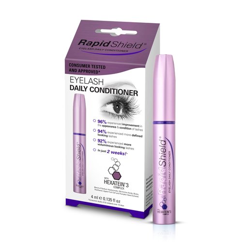 RapidShield Eyelash Daily Conditioner – Lash Conditioner and Eyelash Serum Primer for Elements Daily Shield, Amplifying the Look of Natural Volume and Definition with Hexatein 3 Complex – 4 mL