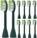 YMPBO Toothbrush Replacement Heads - Soft Bristles for Philips One Series Sonicare | 10 Pack in Sage Green