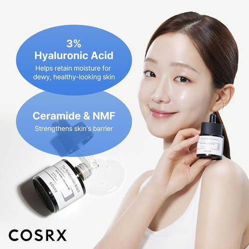 COSRX Pure Sodium Hyaluronic Acid Serum - Hydrating & Moisture Boosting for Fine Lines, 0.67 fl. oz / 20 ml | No Artificial Fragrance