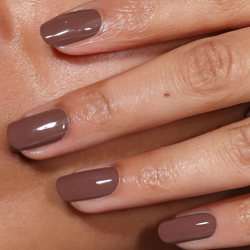 LONDONTOWN lakur Nail Polish – Gel-Like Shine, Long-Lasting Color, Strengthens & Hydrates Nails with 21+ Free Clean Formula and Pro-Contour Brush, Dirty Chai, 0.4 Fl Oz