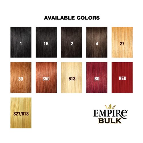 Sensationnel Empire Bulk Braiding – Water Wave Human Hair Braids for Knotless Boho Box or Curly Loosewave Styles 1 pack (14 inch, 1B OFFBLACK)