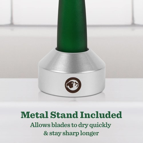 Bulldog Mens Skincare and Grooming Original Recycled Glass Handle Razor with Razor Stand