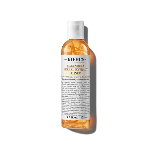 Kiehl's Calendula Herbal Extract Toner - Soothing Alcohol-Free Facial Toner for Normal to Oily Skin | Reduces Redness & Improves Texture