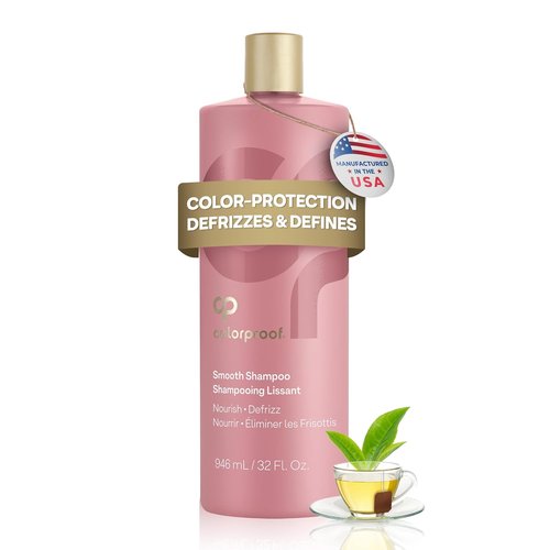 Colorproof Smooth Shampoo - 32 Fl. Oz. | Anti-Frizz, Hydrating Formula for Color-Treated Hair, White Tea Scent