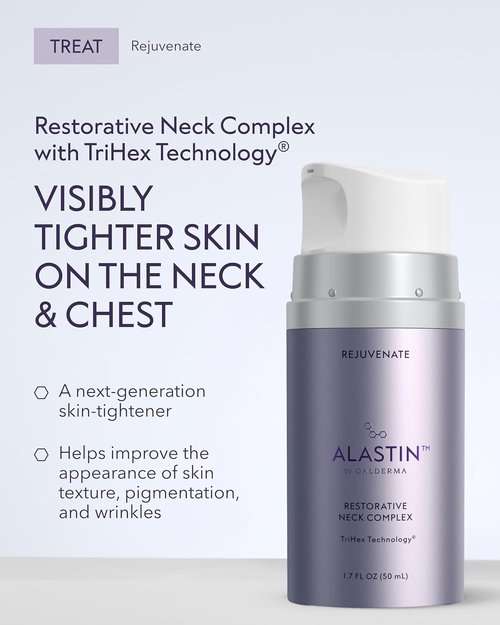 ALASTIN Skincare Restorative Neck Complex - Hydrating Anti-Aging Lotion (1.7 oz) | Lifts Sagging Skin