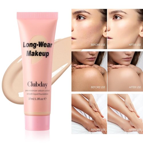 Regine Switzerland Long-Wear Liquid Foundation - Pore Minimizer & Sebum Control, Oil-Free Matte Finish, 37ml