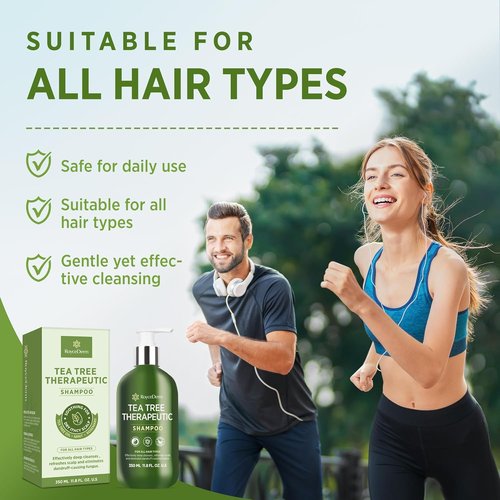 Roycederm Tea Tree Antifungal Shampoo - Medicated Folliculitis Treatment for Dry, Itchy Scalp | 2 Pack