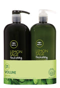 Paul Mitchell Tea Tree Thickening Duo Set - Lemon Sage Formula for Volume & Strength | 33.8 oz
