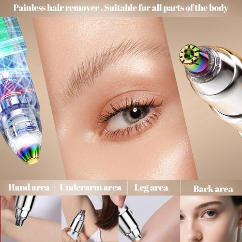 Nizzarra epilator Portable Nose Hair for Women and Compact Nose Trimmer and Eyebrow Trimmer for Women (Red)