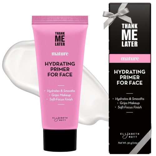 Elizabeth Mott Thank Me Later Hydrating Primer - Lightweight Gripping Face Primer for Mature Skin, 30g
