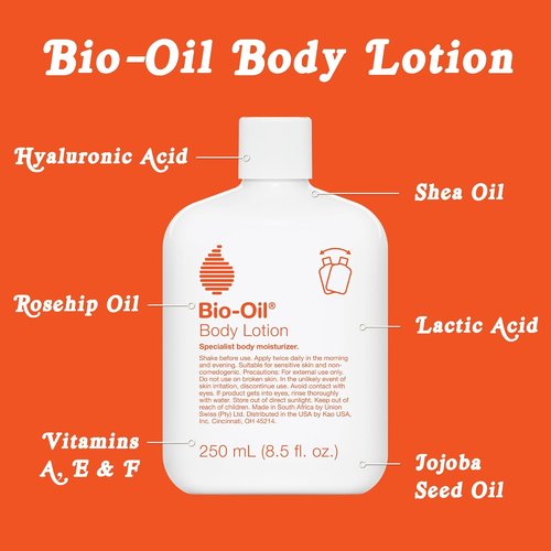 Bio-Oil Moisturizing Body Lotion - Ultra-Lightweight Hydration for Dry Skin with Jojoba & Rosehip Oil | 8.5 Oz