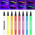 BOBISUKA UV Neon Liquid Eyeliner Set - 8 Matte Waterproof Pigmented Colors for Eye Makeup Gift