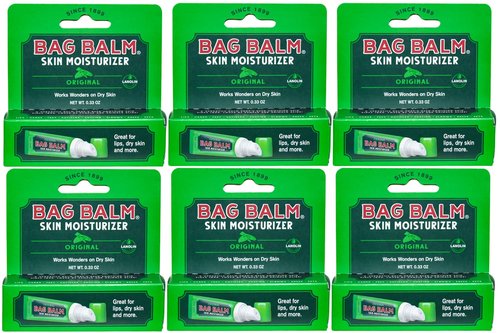 Bag Balm Original On-the-Go Lip Balm Tubes for Chapped Lips, Dry Hands, Skin Irritations and More - 0.33oz, 6 Pack