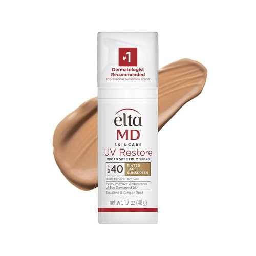 EltaMD UV Restore Face Sunscreen - SPF 40 Mineral Formula for Sun-Damaged Skin Repair | Anti-Aging Zinc Oxide