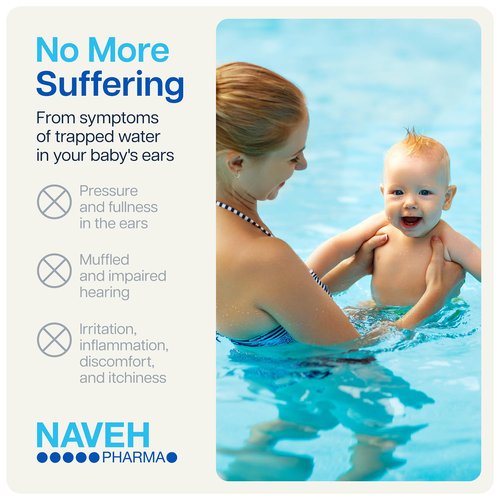 NAVEH PHARMA® Dry Ears Baby | Swimmers Ear Drops Spray | Ear Drying Drops for Little Swimmers | Remove Water Trapped in Ears in Seconds | Prevent Hearing Loss (1 Fl Oz)