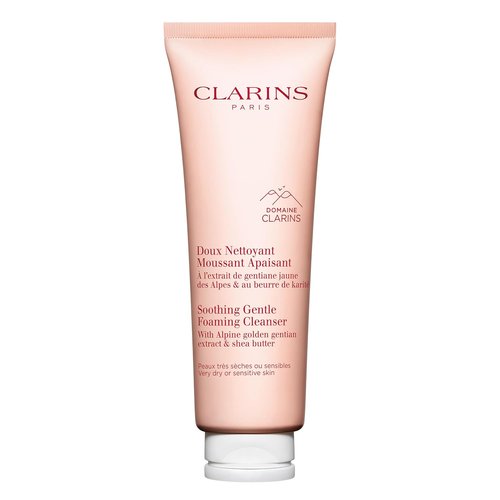 Clarins Soothing Gentle Foaming Face Cleanser - Nourishing Shea Butter for Sensitive Skin | Soap-Free & SLS-Free