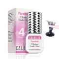 CALAILIS Lash Cluster Glue, Strong Hold Long Lasting 4+ Weeks Cluster Lash Glue Waterproof Semi-Permanent Eyelash Extension Adhesive Open Eyes for Professional Use (5ml)