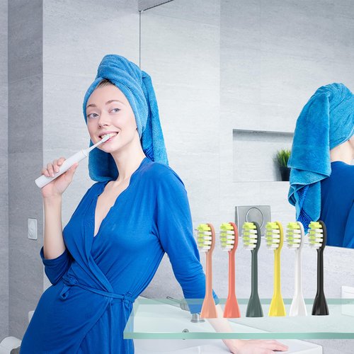 One Series Replacement Toothbrush Heads Pisonicleara Compatible with sonicare Philips One Series BH1022/03 HY1100/02 HY1102 (8-pc) Battery Brush, Mango Snow White Travel Refill (one-Blue)