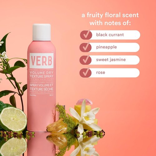 VERB Volume Dry Texture Spray - Boosts Volume & Adds Fullness - Sulfate, Paraben & Gluten Free