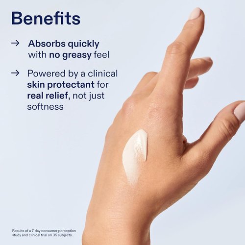 Skinfix Hand Relief Cream - 3 Fl Oz | Soothes Redness & Cracking for Dry, Sensitive Skin - Eczema Approved, Fragrance-Free, Vegan