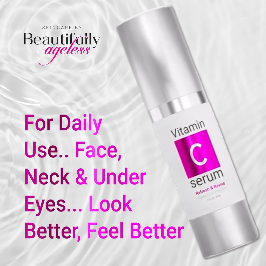 Vitamin C Face Serum - Lightweight & Non-Greasy Hydration for Radiant Skin | Vegan & Cruelty-Free