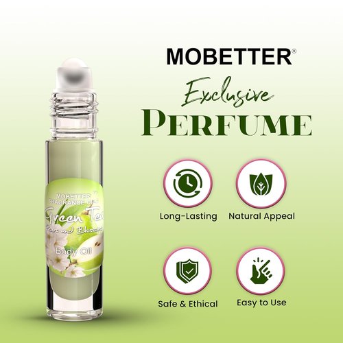 MOBETTER Fragrance Oils - Green Tea Pears & Blossoms Perfume Body Oil | Invigorating Scent