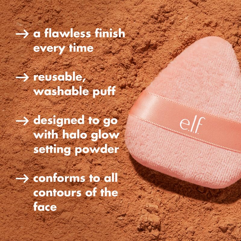Reusable Powder Puff for Face Makeup - 1 Ounce - Vegan & Cruelty-Free
