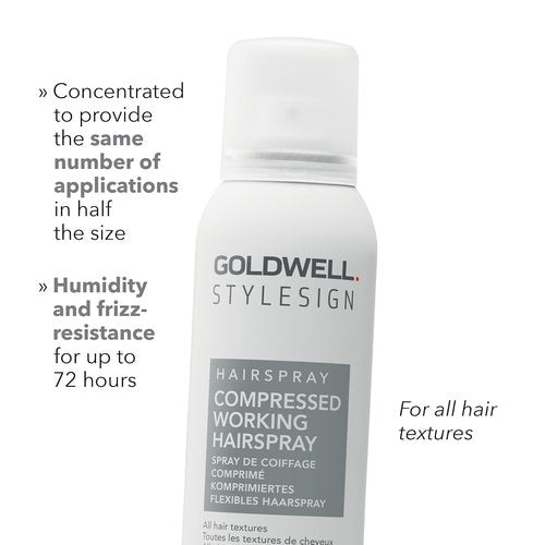 Goldwell StyleSign Compressed Hairspray - Strong Hold & Long-Lasting Finish | 10.6 oz