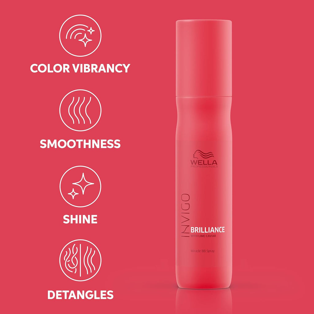 Wella Professionals Invigo Brilliance Miracle BB Spray - Instant Color Vibrancy & Protection | 5.07 Fl Oz
